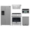 Forno 5-Piece Appliance Package - 30-Inch Electric Range, Under Cabinet Range Hood, Refrigerator with Water Dispenser, Dishwasher, and 24-Inch Microwave Oven in Stainless Steel