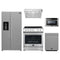 Forno 5-Piece Appliance Package - 30-Inch Electric Range, Under Cabinet Range Hood, Refrigerator with Water Dispenser, Dishwasher, and  Microwave Drawer in Stainless Steel