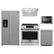 Forno 5-Piece Appliance Package - 30-Inch Induction Range, Under Cabinet Range Hood, Refrigerator with Water Disprenser, Dishwasher, and  Microwave Drawer in Stainless Steel