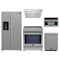 Forno 5-Piece Appliance Package - 30-Inch Inducton Range, Under Cabinet Range Hood, Refrigerator with Water Dispenser, Dishwasher, and 24-Inch Microwave Oven in Stainless Steel