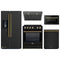 Forno 5-Piece Appliance Package - 30-Inch Induction Range, Under Cabinet Range Hood,  French Door Refrigerator with Water Dispenser, Dishwasher, and  Microwave Drawer in Black with Antique Brass Trim