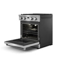 Thor Kitchen A-Series 4-Piece Appliance Package - 30-Inch Propane Gas Range, Refrigerator with Water Dispenser, Dishwasher, and Microwave in Stainless Steel