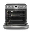 Thor Kitchen 36-Inch Natural Gas Range with 6 Burners, 6.0 cu. ft. Convection Oven in Stainless Steel (ARG36)