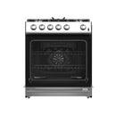 Forno 4-Piece Appliance Package - 30-Inch Espresso Gas Range , Wall Mount Range Hood, 36-Inch French Door Refrigerator, and Dishwasher in Stainless Steel
