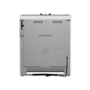 Forno 4-Piece Appliance Package - 30-Inch Espresso Gas Range , Wall Mount Range Hood, 36-Inch French Door Refrigerator, and Dishwasher in White with Antique Brass Handle