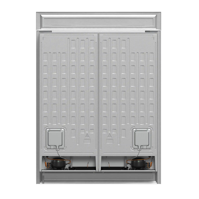 Forno 4-Piece Appliance Package - 36-Inch Gas Range, Wall Mount Range Hood, 60-Inch Built-In Convertible Refrigerator, and Dishwasher in Stainless Steel