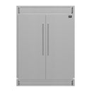 Forno 5-Piece Appliance Package - 36-Inch Dual Fuel Range, Wall Mount Range Hood, 60-Inch Refrigerator, Dishwasher, and 30-Inch Microwave Oven in Stainless Steel