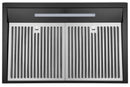 Hauslane 30-Inch Under Cabinet Curved Range Hood in Glossy Black with Stainless Steel Filters and Panel LED (UC-B018BLK-30)