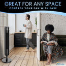 Senville 42-Inch Oscillating Tower Fan 3 Speed Remote Control (SENTF-19JRA)