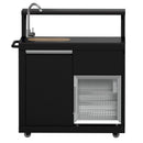 Forno All'Aperto 62,600 BTU BBQ with 3 Stainless-Steel Burners & Infrared Burners & Sink Module with Black Sintered Stone Countertops, Bar & Beverage Center (FODKT2582BLK)