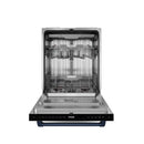 Gordon Ramsay by Thor Kitchen 3-Piece Appliance Package - 30-Inch Gas Range with Liquid Propane Kit, Tilt Panel, 36-Inch Refrigerator, and Dishwasher in Stainless Steel with Blue Trim