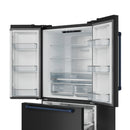 Gordon Ramsay by Thor Kitchen 3-Piece Appliance Package - 30-Inch Gas Range with Tilt Panel, 36-Inch Refrigerator, and Dishwasher in Black with Blue Trim