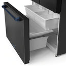 Gordon Ramsay by Thor Kitchen 3-Piece Appliance Package - 36-Inch Gas Range with Tilt Panel, 36-Inch Refrigerator, and Dishwasher in Black with Blue Trim