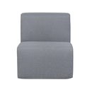 Deko Living Gray Compressed Foam Armless Sectional Sofa Chair (CIF50017ACH)