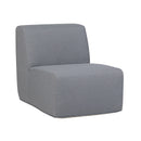 Deko Living Gray Compressed Foam Armless Sectional Sofa Chair (CIF50017ACH)