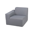 Deko Living 2 Piece Seating Gray Compressed Foam Sectional Sofa (CIF50017SET)