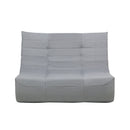 Deko Living 5 Piece Gray Compressed Foam Loveseat Sofa Chairs and Table Set (CIF50019)