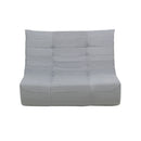 Deko Living 5 Piece Gray Compressed Foam Loveseat Sofa Chairs and Table Set (CIF50019)