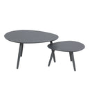 Deko Living 5 Piece Gray Compressed Foam Loveseat Sofa Chairs and Table Set (CIF50019)