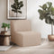 Deko Living Brown Compressed Foam Armless Sectional Sofa Chair (CIF50117ACH)