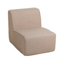 Deko Living Brown Compressed Foam Armless Sectional Sofa Chair (CIF50117ACH)