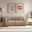 Deko Living 2 Piece Seating Brown Compressed Foam Sectional Sofa (CIF50117SET)