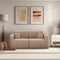 Deko Living 2 Piece Seating Brown Compressed Foam Sectional Sofa (CIF50117SET)