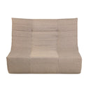 Deko Living 5 Piece Brown Compressed Foam Loveseat Sofa Chairs and Table Set (CIF50119)