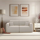 Deko Living 2 Piece Seating Beige Compressed Foam Sectional Sofa (CIF50217SET)