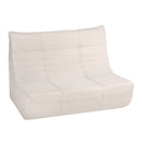 Deko Living 5 Piece Beige Compressed Foam Loveseat Sofa Chairs and Table Set (CIF50219)