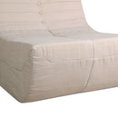Deko Living 5 Piece Beige Compressed Foam Loveseat Sofa Chairs and Table Set (CIF50219)