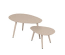 Deko Living 5 Piece Beige Compressed Foam Loveseat Sofa Chairs and Table Set (CIF50219)