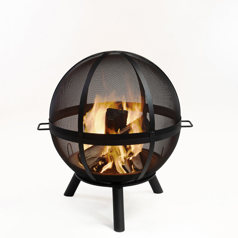 Deko Living 34-Inch Diameter Outdoor Steel Woodburning Sphere Fire Pit (COB10508)