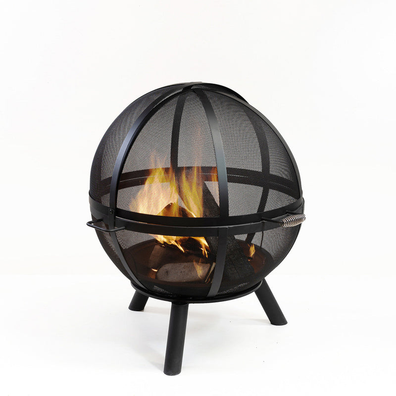 Deko Living 34-Inch Diameter Outdoor Steel Woodburning Sphere Fire Pit (COB10508)