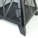 Deko Living Outdoor Steel Pyramid Wood Burning Fire Pit (COB10516)