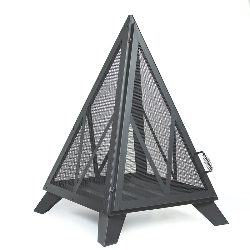Deko Living Outdoor Steel Pyramid Wood Burning Fire Pit (COB10516)