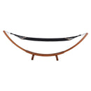 Deko Living Outdoor Cedar Wood Hammock with Black Textilene Fabric (COP20208BLK)