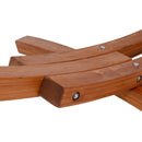 Deko Living Outdoor Cedar Wood Hammock with White Textilene Fabric (COP20208WHT)