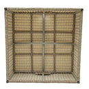 Deko Living Outdoor Wicker Patio Sofa with Canopy & Ottoman Set (COP30007)