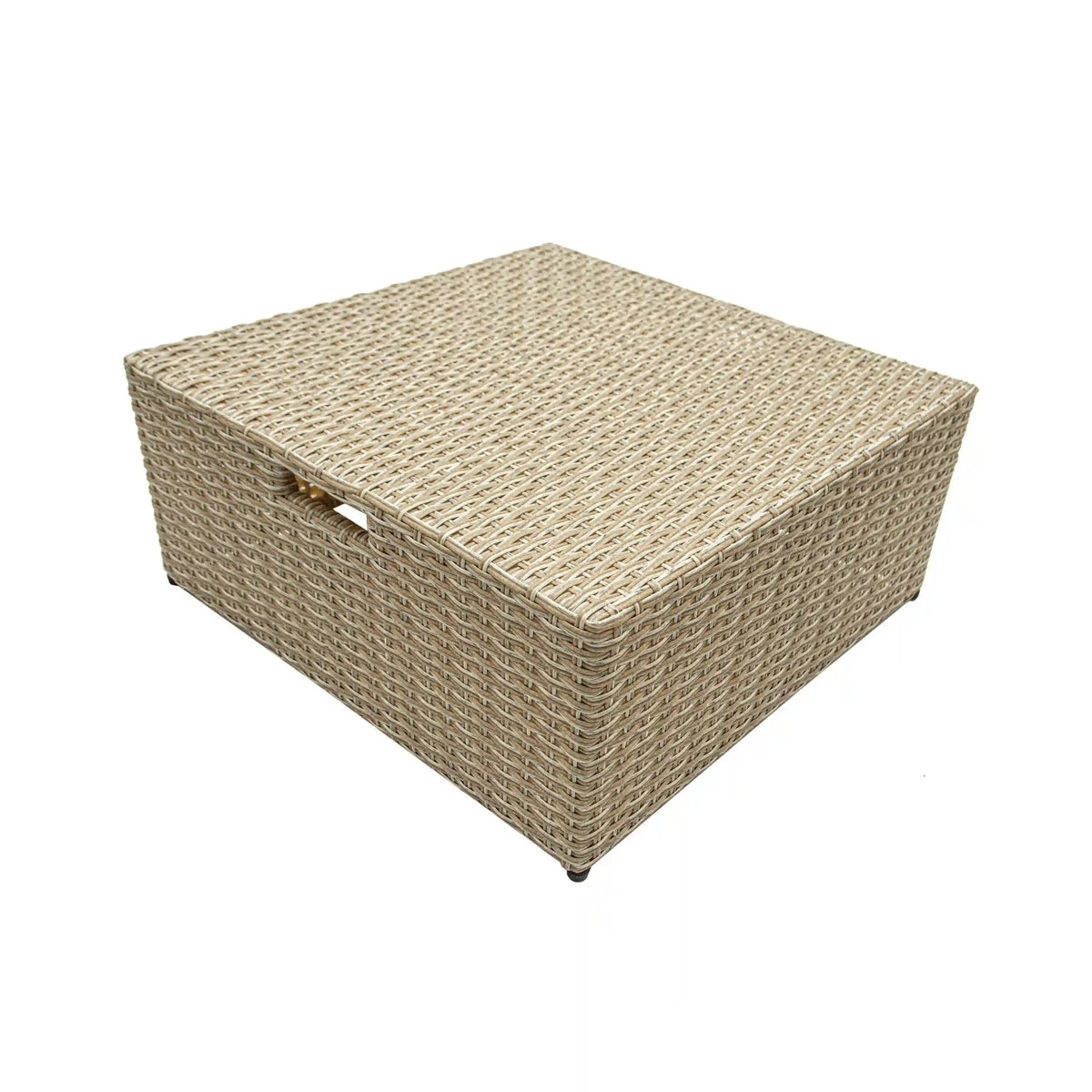 Deko Living Outdoor Wicker Patio Sofa with Canopy & Ottoman Set (COP30