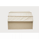 Deko Living Outdoor Wicker Patio Sofa with Canopy & Ottoman Set (COP30007)