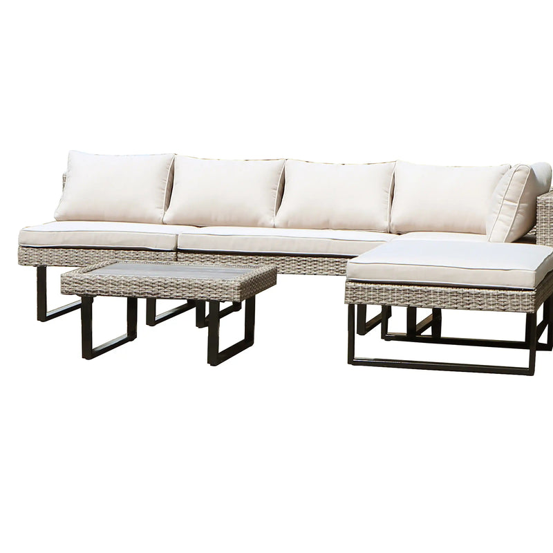 Deko Living Outdoor Corner Patio Sectional & Tables (COP30008)