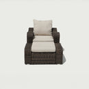 Deko Living 5 Piece Seating Brown Outdoor Wicker Sofa and Sofa Chair Set with Table (COP30012)