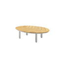Deko Living 6 Piece Seating Outdoor Cream Aluminum and Teak Contour Sofa Set (COP30013)