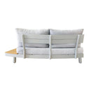Deko Living 6 Piece Seating Outdoor Cream Aluminum and Teak Contour Sofa Set (COP30013)