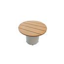 Deko Living 6 Piece Seating Outdoor Cream Aluminum and Teak Contour Sofa Set (COP30013)