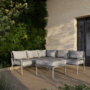 Deko Living 5 Piece Seating Outdoor Gray Sofa and Ottoman Set (COP30015)