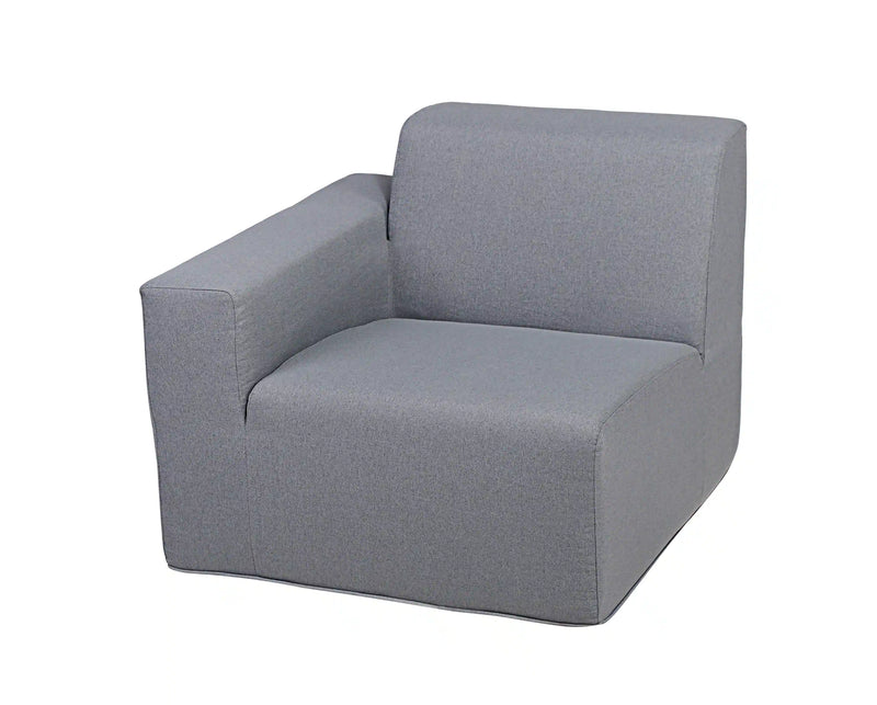Deko Living 2 Piece Seating  Gray Outdoor Compression Foam Sofa Set (COP30017SET)