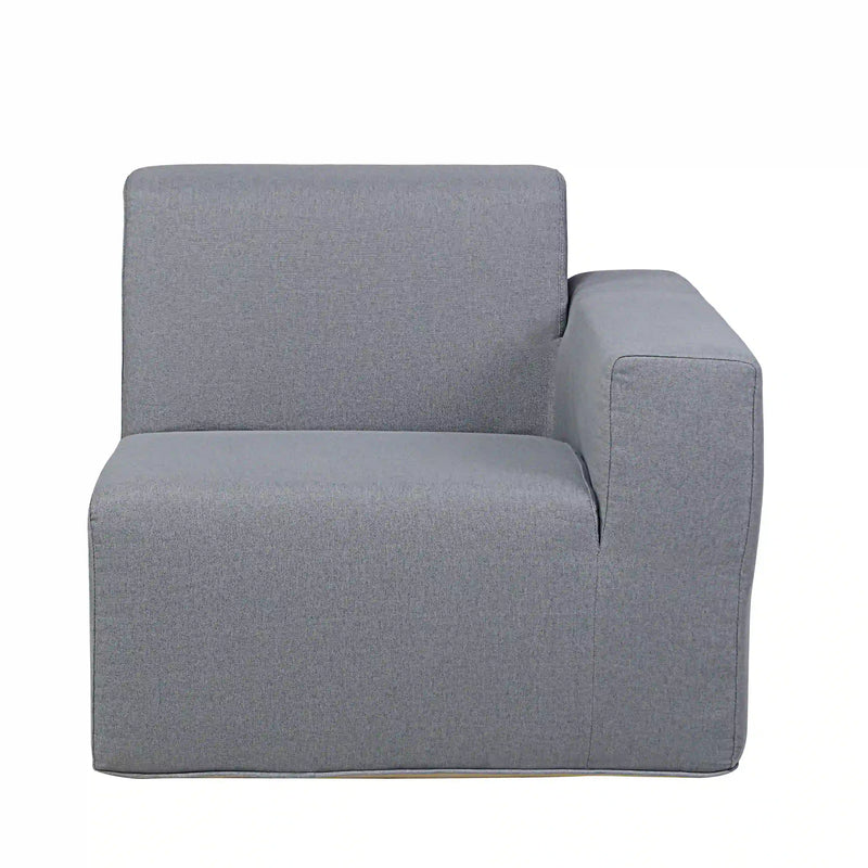 Deko Living 2 Piece Seating  Gray Outdoor Compression Foam Sofa Set (COP30017SET)