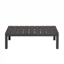 Deko Living Gray Outdoor Compression Foam Ottoman Table (COP30017TBL)